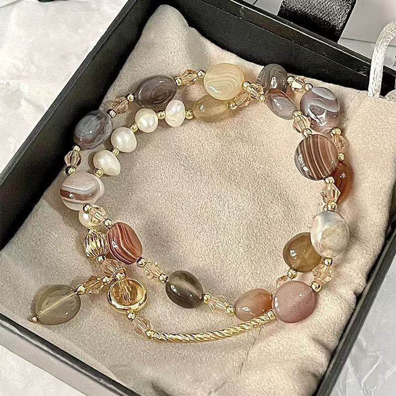women's new chinese style double layer bracelet