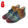 Accompanying hollow cowhide cool boots new breathable soft sole leather shoes round toe flat leather women's shoes