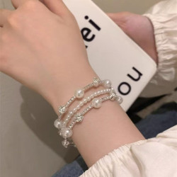 Zircon light luxury niche high-end simple pearl bracelet