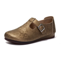 Genuine leather flat sole breathable pedal comfortable soft sole single shoes women's shoes casual shoes