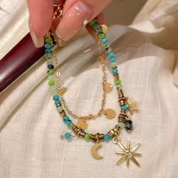 Vintage Beaded Stacking Bracelet