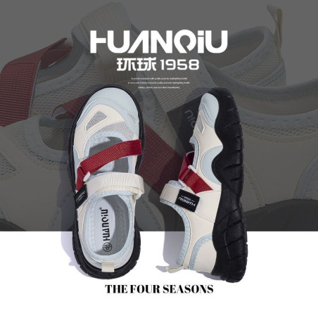 Global stacking new hollow lightweight casual shoes all-match sneakers