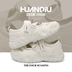 Global stacking new hollow lightweight casual shoes all-match sneakers