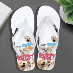 Personalised flip-flops men's and women's trendy cute indoor and outdoor thick-soled wear-resistant couple slippers