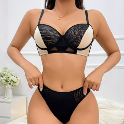 Sexy gathered breasts large underwear anti-sagging adjustable thickened fashion new bra set