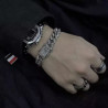 Wang Jiaer same necklace Cuban bracelet
