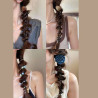 Girly bubble braid hairband for women