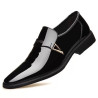 Leather shoes men's patent leather shoe business casual British pointed toe men's leather shoes
