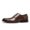 Business shoes Oxford men's shoes genuine leather three-joint men's leather shoes inner height-increasing leather shoes