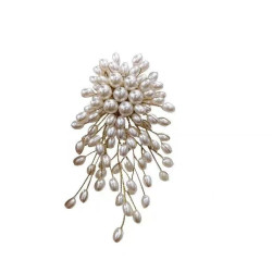New style brooch pearl fireworks corsage for women