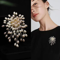 New style brooch pearl fireworks corsage for women