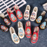 New national trend national style hand-sewn embroidered flowers old Beijing cloth shoes for men and women