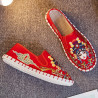 New national trend national style hand-sewn embroidered flowers old Beijing cloth shoes for men and women