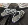 Pure handmade heel with flower woollen slippers pattern pattern woollen shoes finished products finished embroidery