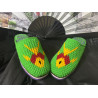 Pure handmade heel with flower woollen slippers pattern pattern woollen shoes finished products finished embroidery