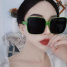 Internet celebrity style oversized frame forest green sunglasses for women