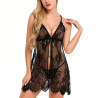 Lace see-through camisole lingerie sexy pajamas temptation bed hot no shedding mood bathrobe transparent thin models
