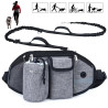 Pet waist bag with traction rope, multi-functional sports running, fitness training, dog walking waist bag