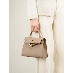 Fashion cowhide high-end genuine leather Kelly bag mini cross-body handbag