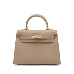 Fashion cowhide high-end genuine leather Kelly bag mini cross-body handbag