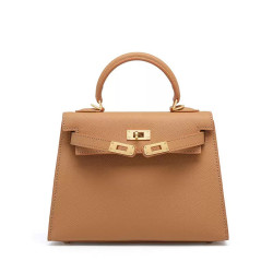 Fashion cowhide high-end genuine leather Kelly bag mini cross-body handbag