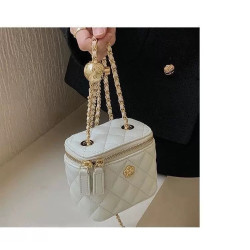 Garden camellia diamond chain box small bag women's mini one-shoulder cross-body bag