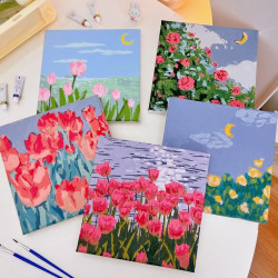 Digital oil painting DIY filling oil painting simple hand-painted