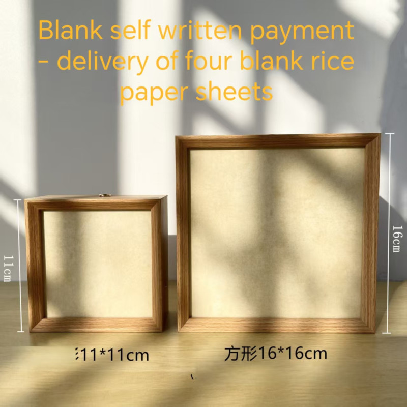 Custom calligraphy photo frame table night light ornaments