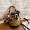 Women's cylindrical bag fashion handbag high-end cylindrical one-shoulder bucket cross-body bag