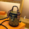 Women's cylindrical bag fashion handbag high-end cylindrical one-shoulder bucket cross-body bag