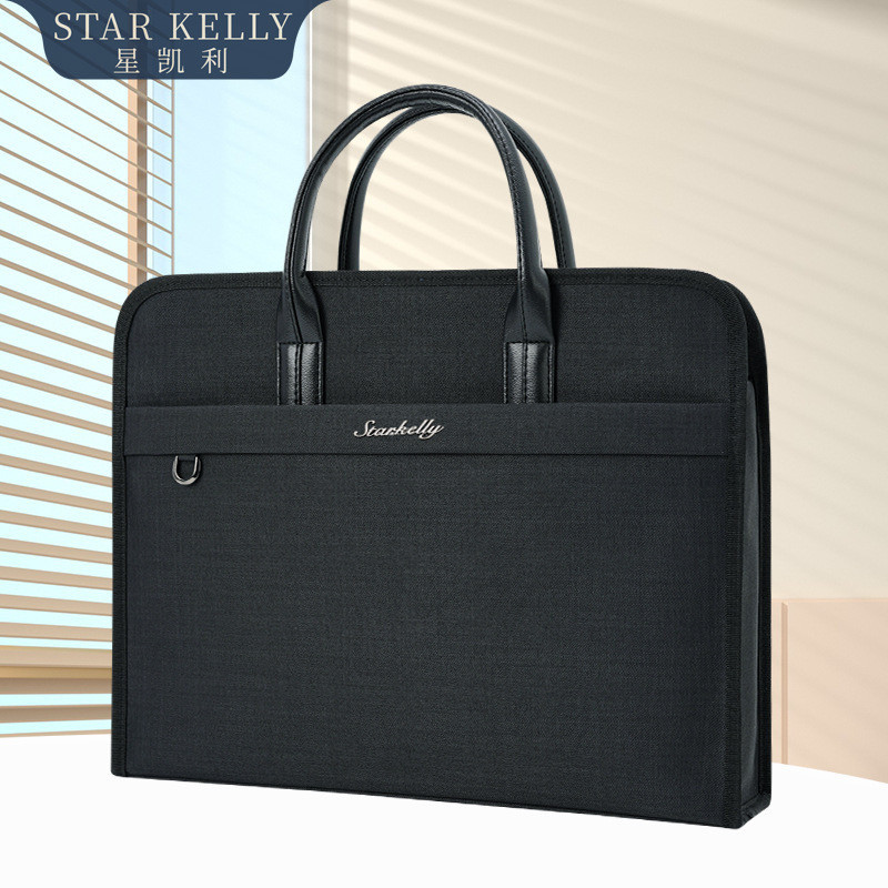 Business office hand-held document bag conference bag Oxford cloth men's information bag computer bag briefcase