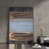Modern light luxury living room sofa wall background wall hanging painting