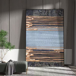 Modern light luxury living room sofa wall background wall hanging painting