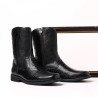 Western cowboy boots fashion men's shoes workwear fashion retro zipper Martin boots