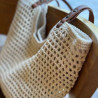 New woven large-capacity versatile one-shoulder commuting travel beach woven women's bag