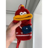 Sausage mouth mobile phone bag diy hand-woven bag wool material bag finished mobile phone bag cross-body bag