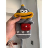 Sausage mouth mobile phone bag diy hand-woven bag wool material bag finished mobile phone bag cross-body bag