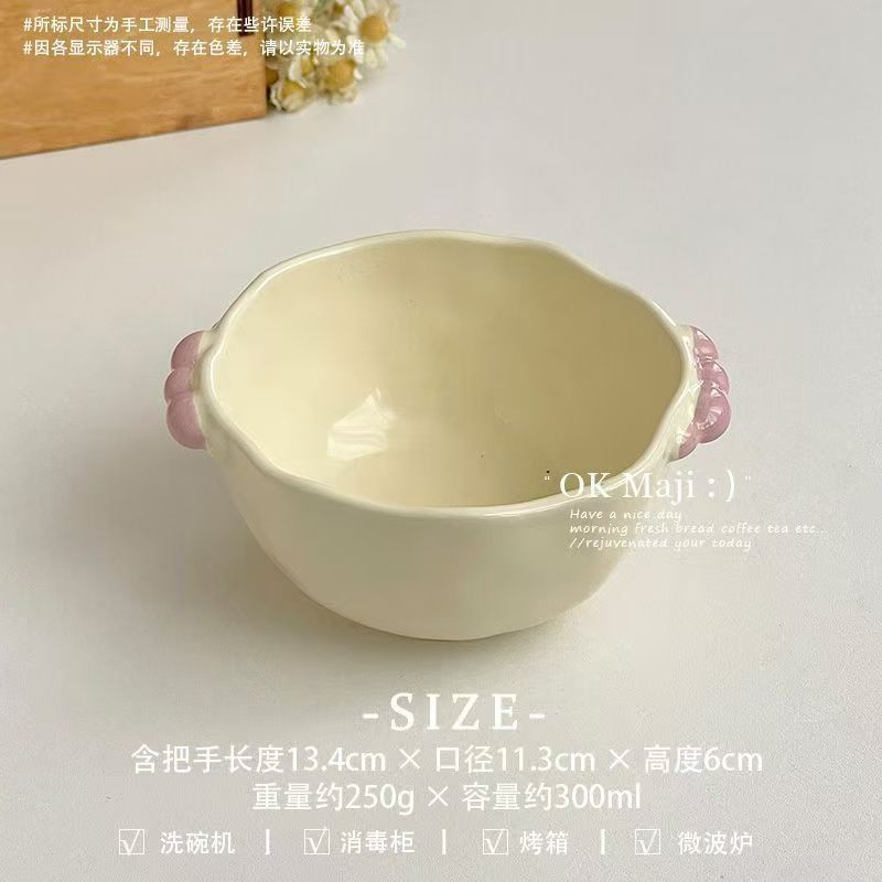Cream Style Tableware Ceramic Bowl Cream Style Tableware Ceramic Bowl