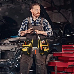 Toolkit wear-resistant durable waist bag iron hook single bag double bag electrician maintenance bag
