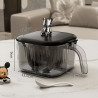 Seasoning box kitchen household seasoning salt pot set integrated multi-grid combination