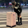 Large-capacity suitcase, pull-rod suitcase, five-wheel password suitcase