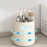 Kitchen rotating knife rack