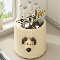 Kitchen rotating knife rack