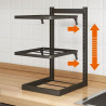 Countertop kitchen rack for pots