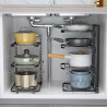 Countertop kitchen rack for pots