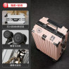 Suitcase large-capacity aluminum frame strong pull rod box durable universal wheel