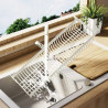 Punch-free door rear shelf kitchen wall-mounted adjustable