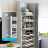 Punch-free door rear shelf kitchen wall-mounted adjustable