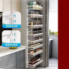 Punch-free door rear shelf kitchen wall-mounted adjustable