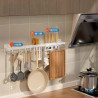 Kitchen shelf hanging rod punch-free wall hanging
